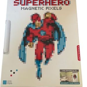 Super Hero Magnetic Pixels 1400 Magnets to Decorate Your Fridge with Template